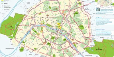 Париж веломаршруты карте
