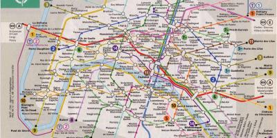 Париж поезде на карте