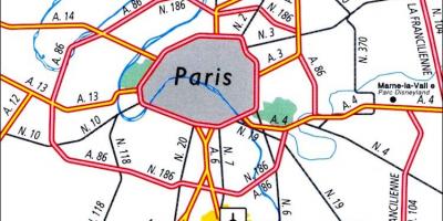 Локации аэропорт Париж карте
