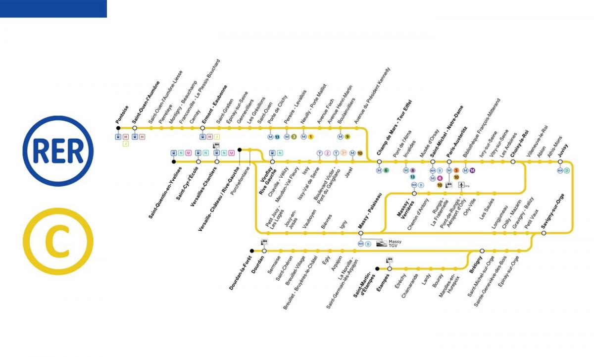 Карта французского метро