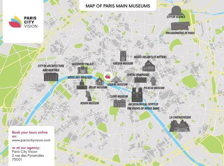 Карту Лувра Париж