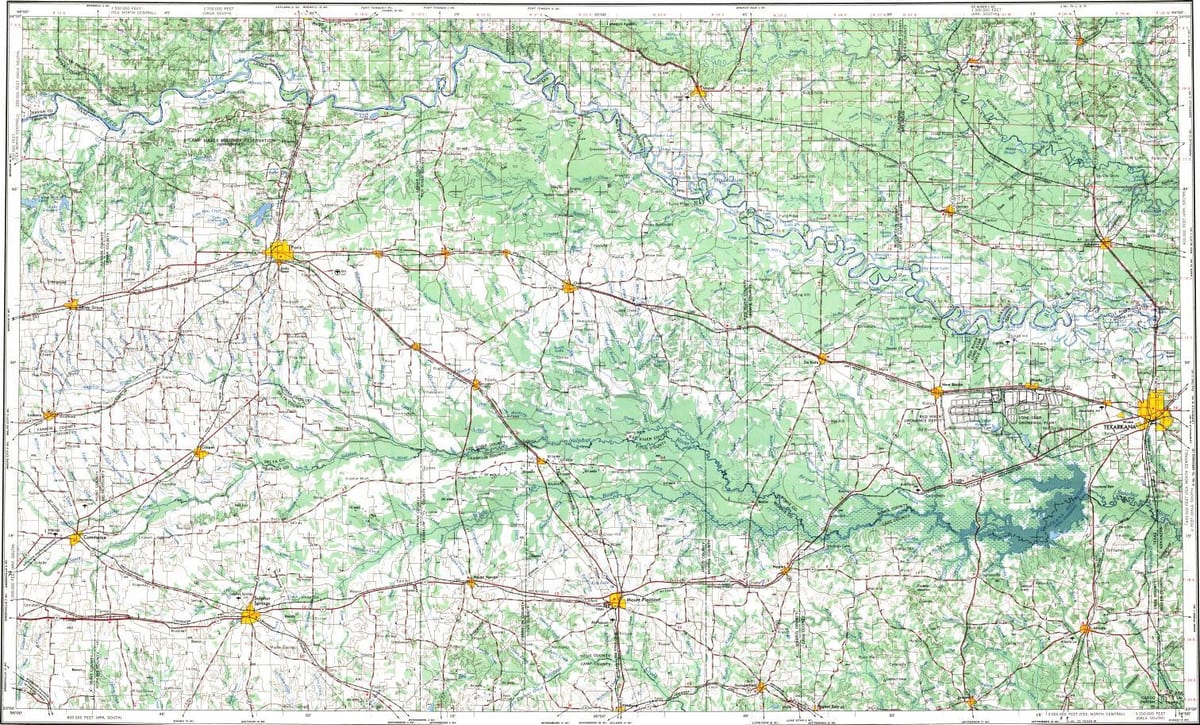 топографическая карта Парижа