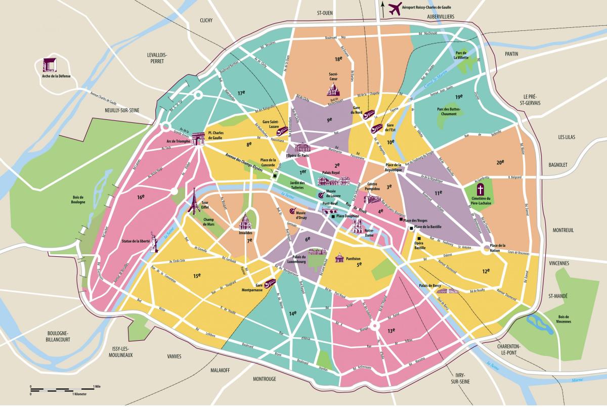 Карта Парижа оффлайн