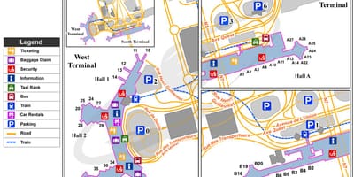 Карта аэропорта Орли 