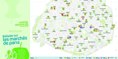 Карта Парижа на рынках