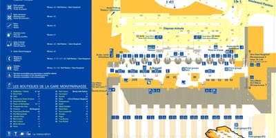 Карта Парижа Монпарнас 