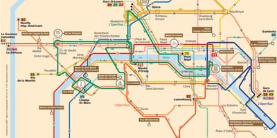Париж сити тур автобусная карте