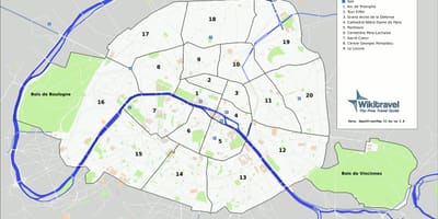 Париж парки карту