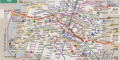 Париж поезде на карте