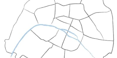 Карта пустой Париж