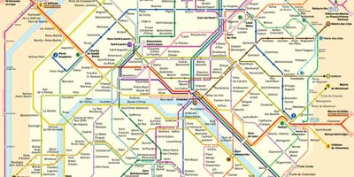Париж РАТП карте