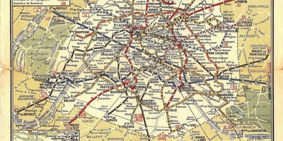 Карта парижского метро