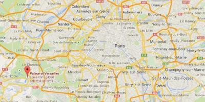 Карта Версаль Париж
