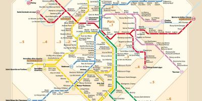 В парижском метро на карте 
