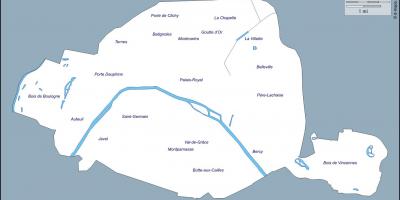 Карта Парижа план