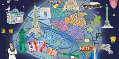 Карта Парижа ночная жизнь