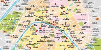 Округе карте Парижа, Франция