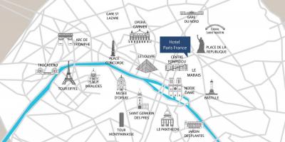 Париж Нотр-Дам карту
