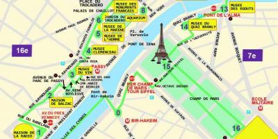 Карта Парижа Париж