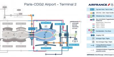 Шарль де Голль терминал 2 Схема