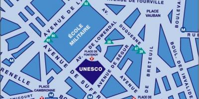 Карта-квартире ЮНЕСКО в Париже