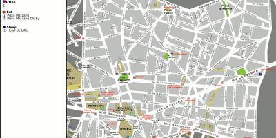 Карта опера Париж